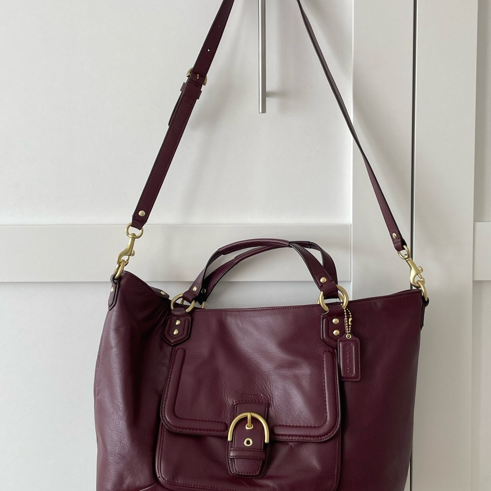 Coach Burgundy Leather Satchel - Picture 11 of 11